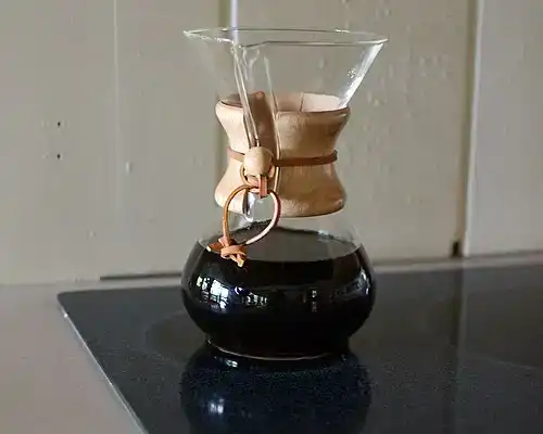 Chemex sur la table